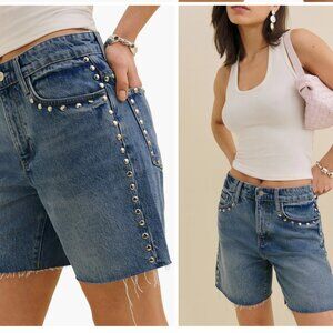 Reformation  Raye Relaxed Cutoff Shorts size 27